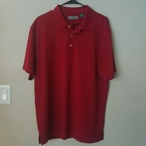 Mens Red Cubavera Shirt